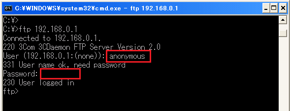 Tcp Ip Ftpサーバ 3cdaemon を使ってみよう